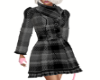 black plaid peacoat