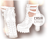Spring Booties White