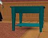 teal end table
