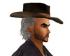 Cowboy hat and hair