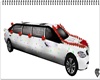 (K) white Wedding limo
