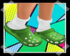 Clogs w/ Socks (Lime)