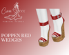 Poppen Red Wedges
