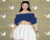 Off Shoulder Navy Wkk