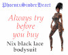 Nix black lace bodysuit