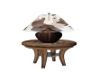 COUNTRY TABLE W/LAMP