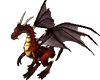 red animated dragon