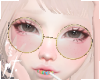 ¤ gold round glasses