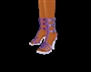 purple gald shoes