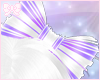 H| Hair Bow White Purple