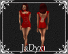 Chained Back Dress - red