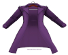 Man purple layer coat