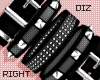 !!D Bracelets Grey R