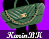 K| Green CC handbag