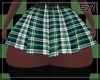T|Green Plaid Skirt
