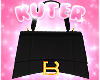 k. Black GB " BABE " Bag