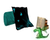 Teal Pillows with poses