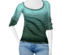 Aqua Sweater Outfit