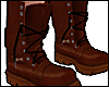 w| Brown Combat Boots