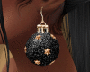 Black Christmas Earrings