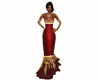 Sheer Red n Gold Gown 1