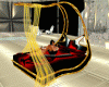 Gold and Red Playboy Bed