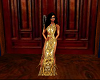 fancy gold gown