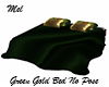 Green Gold Bed No Pose