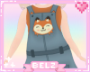 Kids Fall Fox Overalls 2