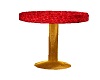 Red & Gold Side Table