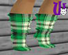 Plaid Socks green