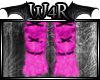 W*Pink leg warmers