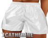 White Muscle Shorts M