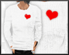 Heart sweater white male