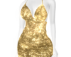 Sequin Shiny Dress Gold