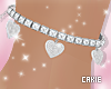 Silver Heart Anklet