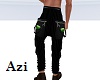 Black Stripe Skull Pants