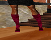 pf/ red velvet boots