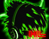 [HL]Toxic Green Emo Hair
