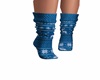 cute blue xmas socks