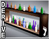 ~Colored Bottles Shelf