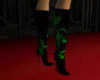 Black and Green Boots