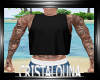 Black tshirt + tattoos
