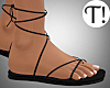 T! Camila Black Sandals
