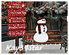 Christmas Snowman Bench