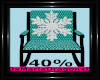 40% Teal Rocking Chair