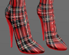 H/Red Plaid Boots RL