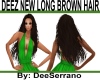 DEEZ NEW LONG BROWN HAIR