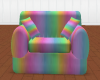 Rainbow Colored Chair