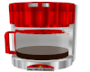 red  diner coffeemaker